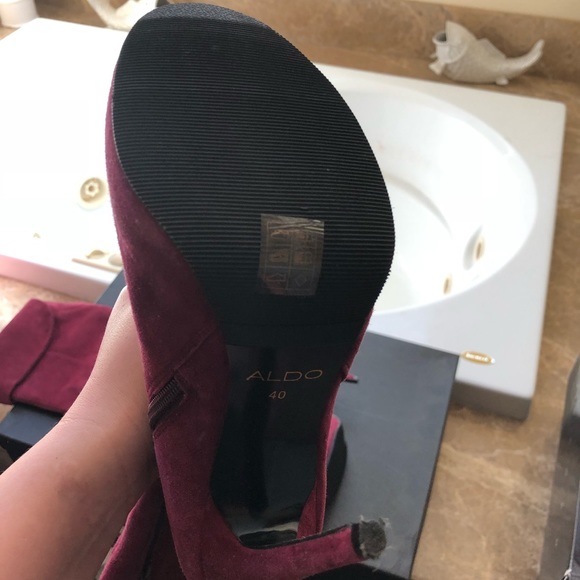 ✨ Burgundy Red Aldo Knee Boots 👢 - Picture 7 of 7